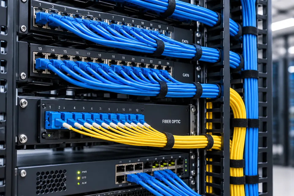 Structured cabling and fiber optic installation